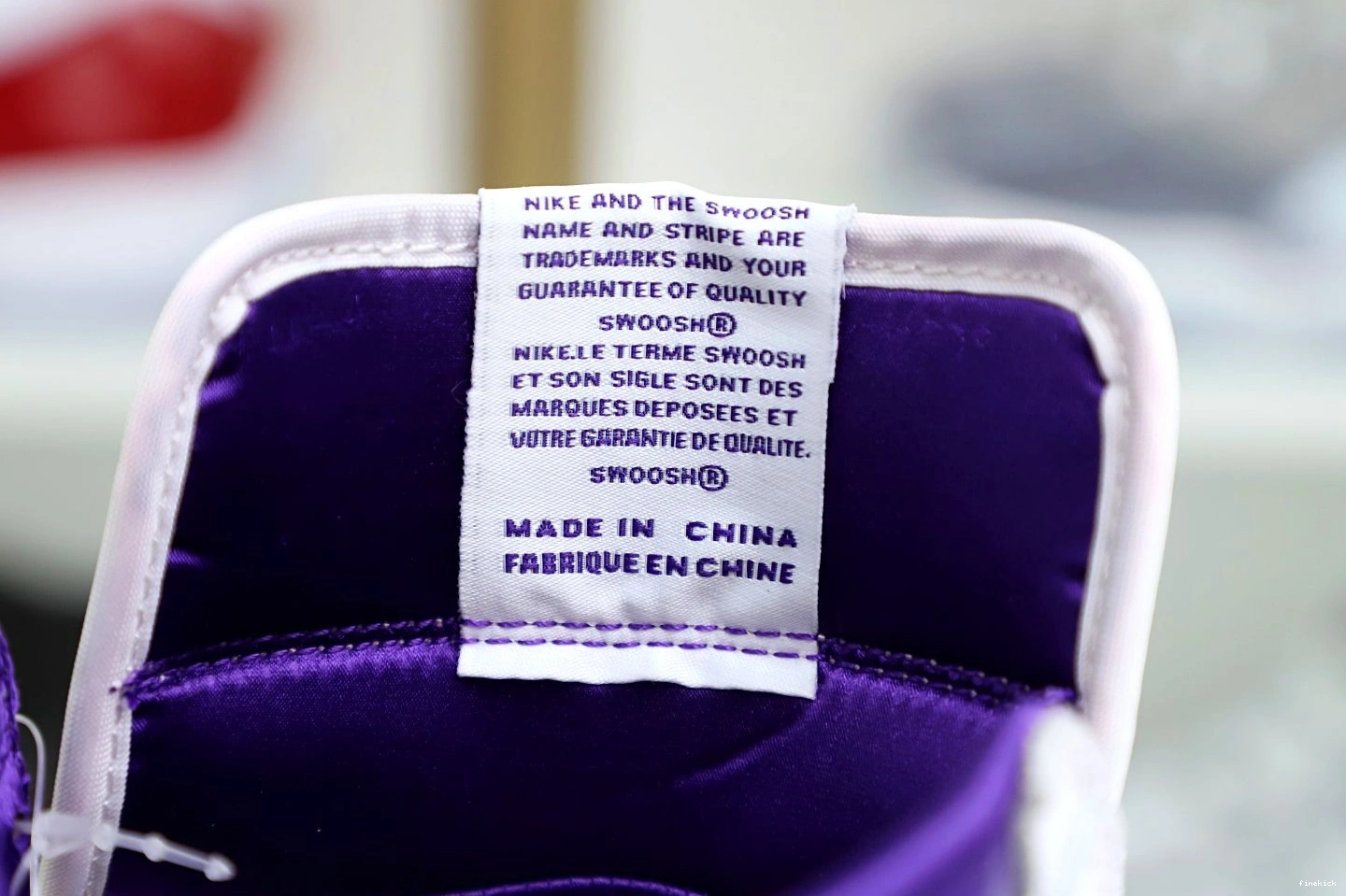 Purple Air Jordan OG Court 1 High 1113